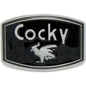 Men's Black Cocky Belt Buckle Western Cowboy Native American (CKY-01-B)